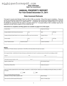 Fill Your Michigan 1028 Template