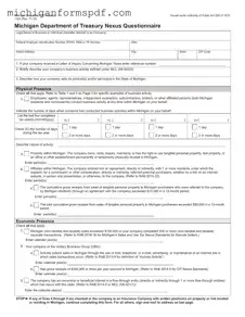 Fill Your Michigan 1353 Template