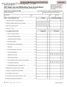 Fill Your Michigan 165 Template