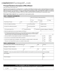 Fill Your Michigan 2368 Template