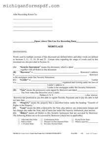 Fill Your Michigan 3023 Template