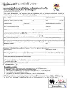 Fill Your Michigan 4363 Template