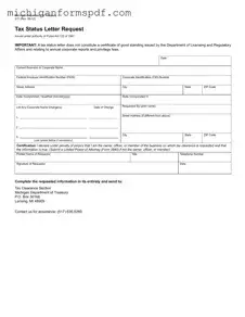 Fill Your Michigan 511 Template