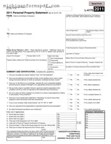 Fill Your Michigan 632 Template