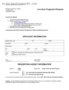 Fill Your Michigan Des 025 Template