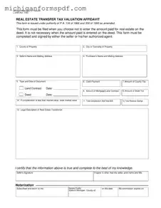 Fill Your Michigan L 4258 Template