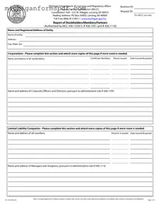 Fill Your Michigan Lcc 3010 Template