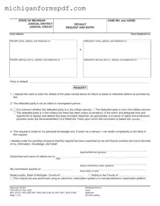 Fill Your Michigan Mc 07 Template