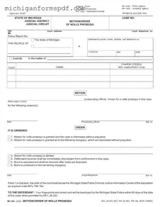 Fill Your Michigan Mc 263 Template