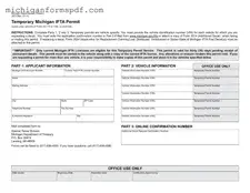 Fill Your Temporary Michigan Ifta Permit Template